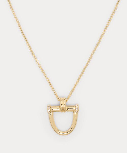 LAUREN RALPH LAUREN / ローレン ラルフ ローレン ネックレス・ペンダント・チョーカー | ゴールドプレーテッド ホースビット ペンダント ネックレス | 詳細1