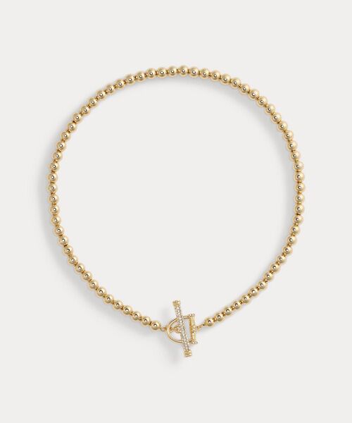 LAUREN RALPH LAUREN/ローレン ラルフ ローレン ゴールドプレーテッド ビーデッド ホースビット ネックレス 710イエロー ONE LAUREN RALPH LAUREN/ローレン ラルフ ローレン ゴールドプレーテッド ビーデッド ホースビット ネックレス 710イエロー ONE