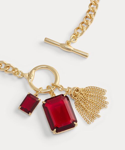 LAUREN RALPH LAUREN / ローレン ラルフ ローレン ネックレス・ペンダント・チョーカー | ゴールドプレーテッド ストーン ペンダント ネックレス | 詳細1