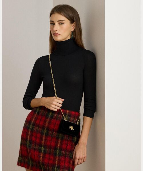 LAUREN RALPH LAUREN / ローレン ラルフ ローレン ショルダーバッグ | ベルベット ミニ Sophee ポーチ | 詳細7