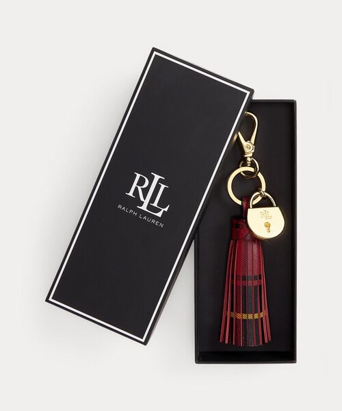 LAUREN RALPH LAUREN/ローレン ラルフ ローレン パドロック&チェック レザー タッセル チャーム 999マルチカラー ONE LAUREN RALPH LAUREN/ローレン ラルフ ローレン パドロック&チェック レザー タッセル チャーム 999マルチカラー ONE