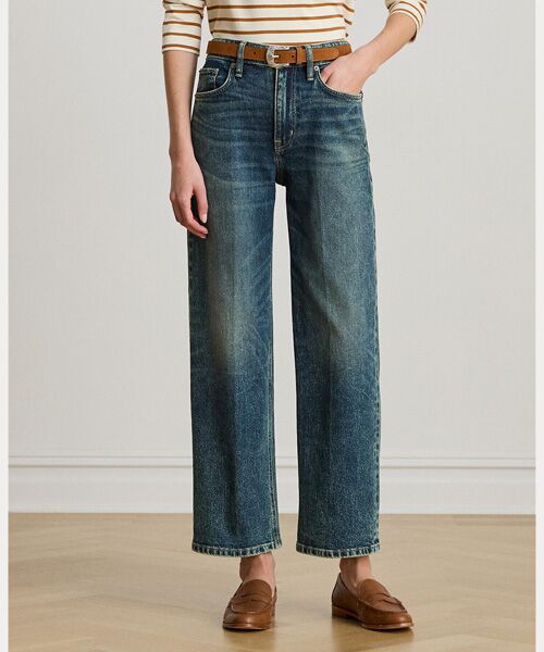 LAUREN RALPH LAUREN / ローレン ラルフ ローレン デニムパンツ | ハイライズ リラックス ストレート アンクル ジーンズ | 詳細2