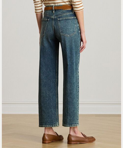 LAUREN RALPH LAUREN / ローレン ラルフ ローレン デニムパンツ | ハイライズ リラックス ストレート アンクル ジーンズ | 詳細4