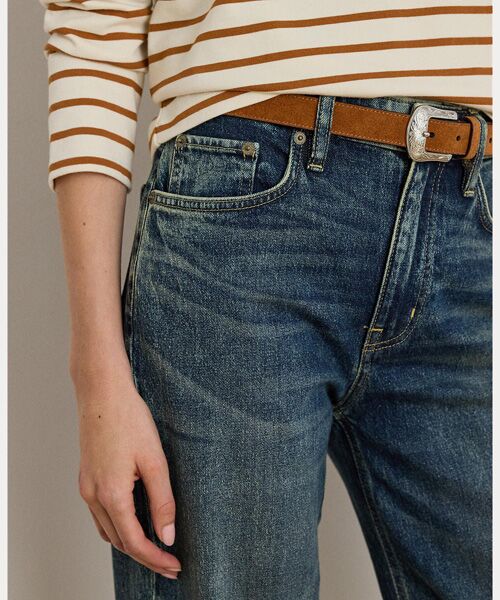 LAUREN RALPH LAUREN / ローレン ラルフ ローレン デニムパンツ | ハイライズ リラックス ストレート アンクル ジーンズ | 詳細5