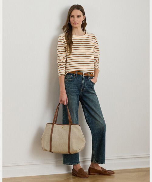 LAUREN RALPH LAUREN/ローレン ラルフ ローレン ハイライズ リラックス ストレート アンクル ジーンズ 400ブルー 00 LAUREN RALPH LAUREN/ローレン ラルフ ローレン ハイライズ リラックス ストレート アンクル ジーンズ 400ブルー 00