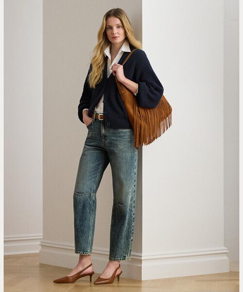 LAUREN RALPH LAUREN/ローレン ラルフ ローレン ハイライズ バレル ジーンズ 400ブルー 00 LAUREN RALPH LAUREN/ローレン ラルフ ローレン ハイライズ バレル ジーンズ 400ブルー 00