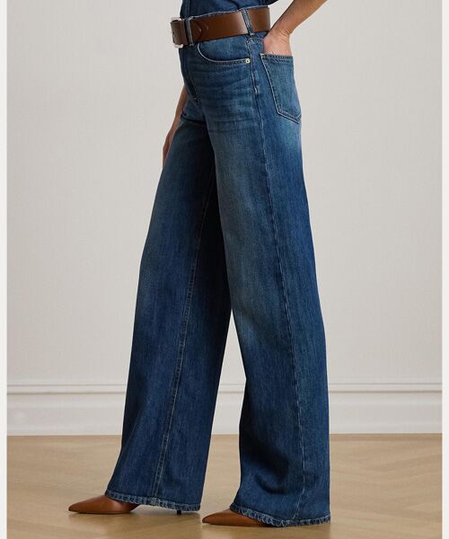LAUREN RALPH LAUREN / ローレン ラルフ ローレン デニムパンツ | ハイライズ ワイドレッグ ジーンズ | 詳細3