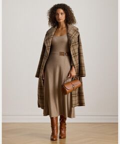 ラルフローレン　ロングワンピース　ジレ　ウール　ジップアップ　ノースリーブ ラルフローレン ロングワンピース ジレ ウール ジップアップ