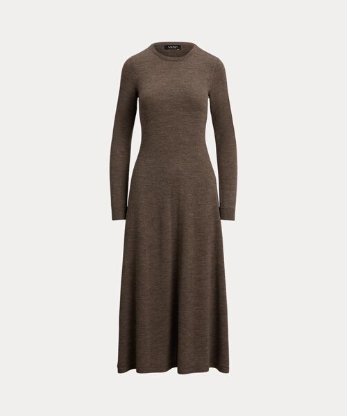 LAUREN RALPH LAUREN / ローレン ラルフ ローレン ロング・マキシ丈ワンピース | ウール クルーネック セーター ドレス | 詳細1