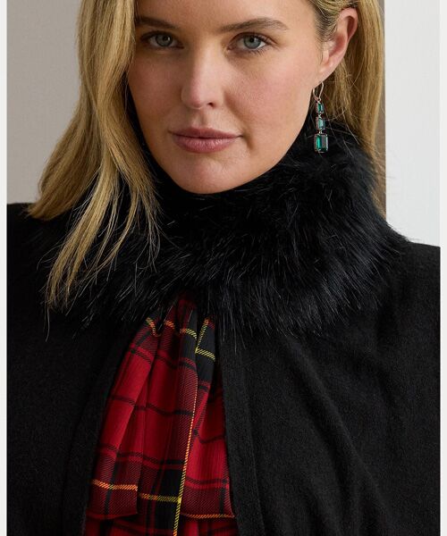 LAUREN RALPH LAUREN / ローレン ラルフ ローレン その他アウター | フェイクファートリム ニット Ruana | 詳細4