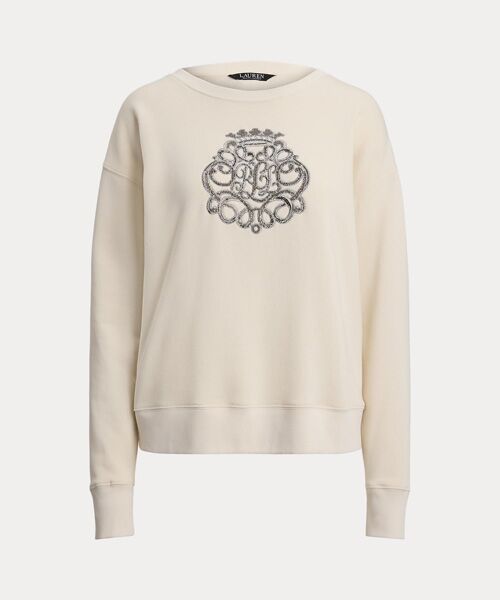 LAUREN RALPH LAUREN / ローレン ラルフ ローレン スウェット | ビーデッドクレスト フリース プルオーバー | 詳細1