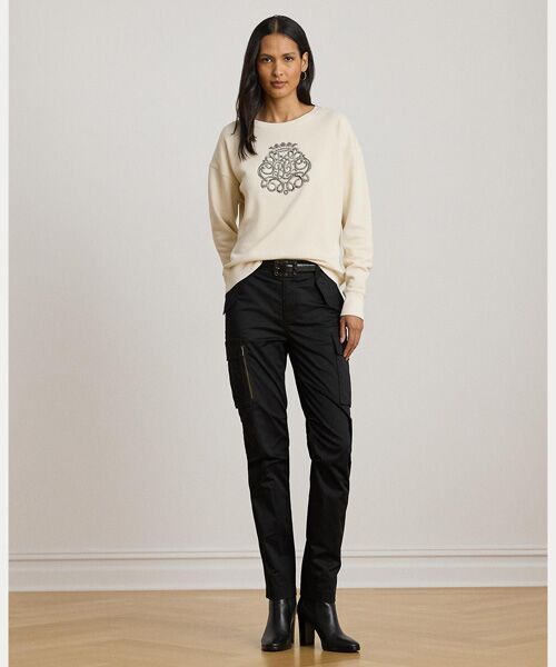 LAUREN RALPH LAUREN / ローレン ラルフ ローレン スウェット | ビーデッドクレスト フリース プルオーバー | 詳細2