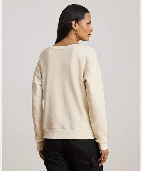 LAUREN RALPH LAUREN / ローレン ラルフ ローレン スウェット | ビーデッドクレスト フリース プルオーバー | 詳細3