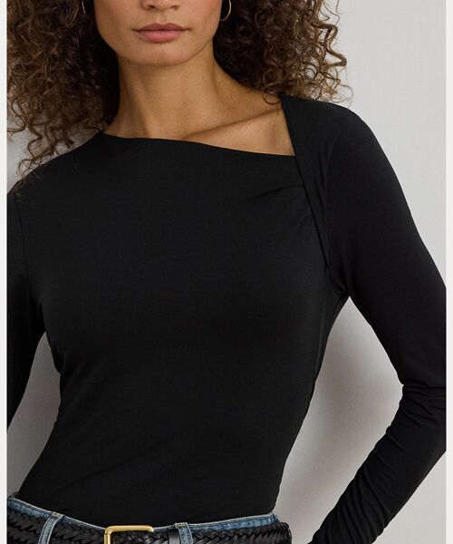 LAUREN RALPH LAUREN / ローレン ラルフ ローレン その他トップス | ストレッチ ジャージー アシンメトリカル トップス | 詳細4