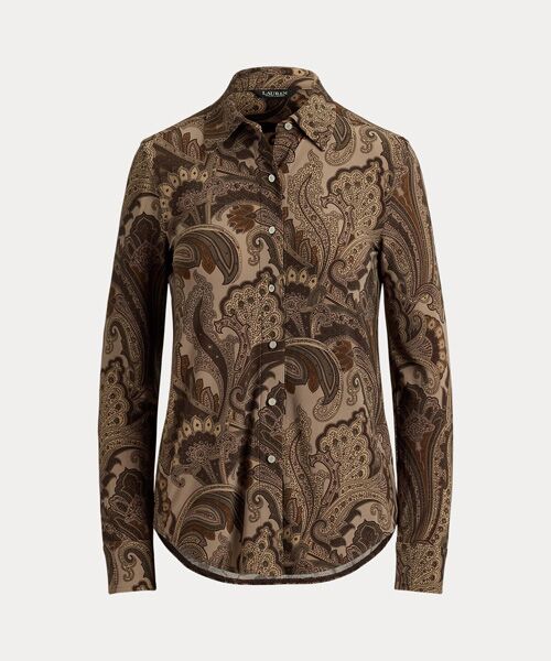 LAUREN RALPH LAUREN / ローレン ラルフ ローレン シャツ・ブラウス | スリムフィット ペイズリー ジャージー シャツ | 詳細1