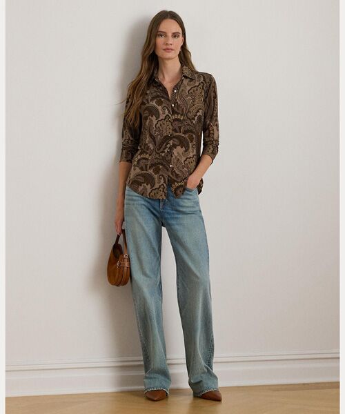 LAUREN RALPH LAUREN / ローレン ラルフ ローレン シャツ・ブラウス | スリムフィット ペイズリー ジャージー シャツ | 詳細2