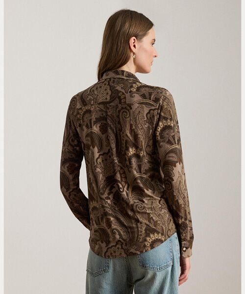 LAUREN RALPH LAUREN / ローレン ラルフ ローレン シャツ・ブラウス | スリムフィット ペイズリー ジャージー シャツ | 詳細3