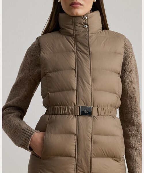 LAUREN RALPH LAUREN / ローレン ラルフ ローレン ダウンジャケット・ベスト | ベルテッド チャンネルキルテッド ダウン ベスト | 詳細4