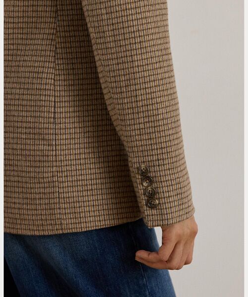 LAUREN RALPH LAUREN / ローレン ラルフ ローレン テーラードジャケット | ダブルブレステッド ウールブレンド ツイル ブレザー | 詳細5