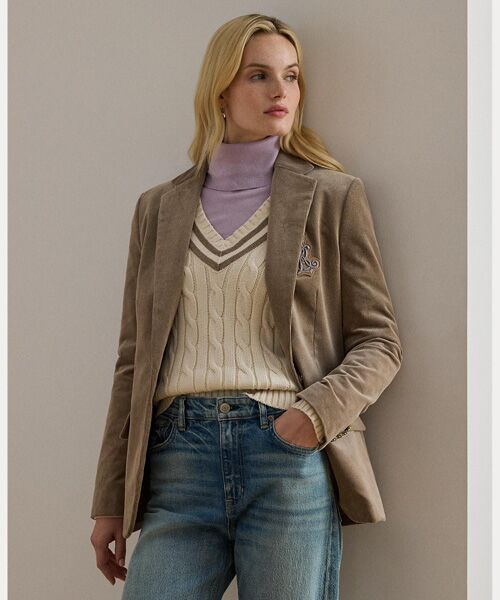 LAUREN RALPH LAUREN/ローレン ラルフ ローレン ブリオン コーデュロイ ブレザー 230ブラウン 4 LAUREN RALPH LAUREN/ローレン ラルフ ローレン ブリオン コーデュロイ ブレザー 230ブラウン 4