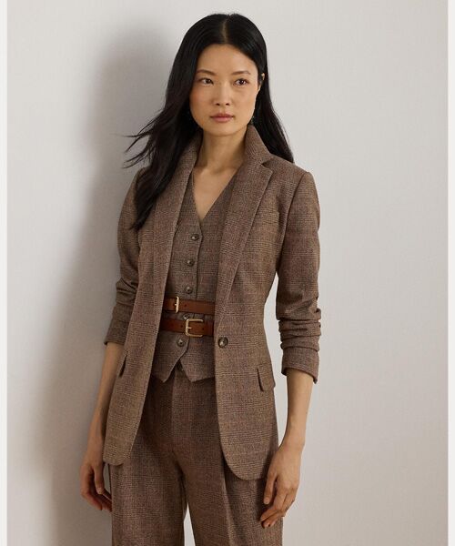 LAUREN RALPH LAUREN/ローレン ラルフ ローレン グレン チェック コットンブレンド ブレザー 999マルチカラー 4