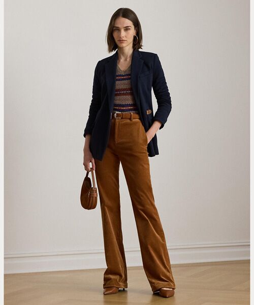 LAUREN RALPH LAUREN / ローレン ラルフ ローレン テーラードジャケット | バックルトリム ヘリンボーン ジャカード ブレザー | 詳細2