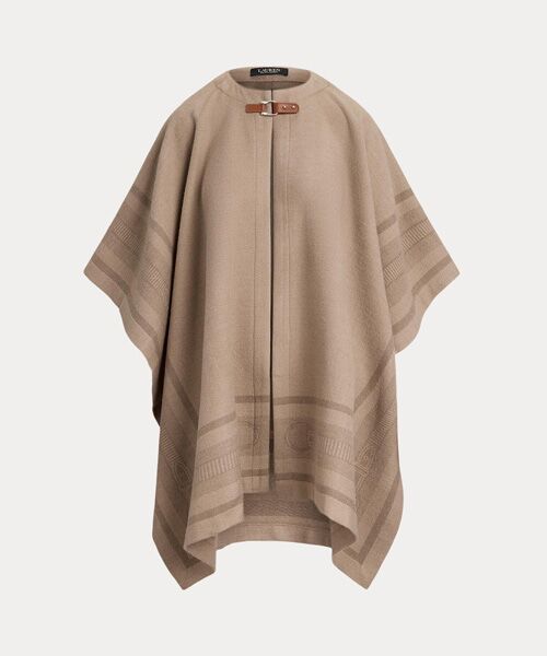 LAUREN RALPH LAUREN / ローレン ラルフ ローレン その他アウター | バックルトリム ベルティングモチーフ ジャカード Ruana | 詳細1