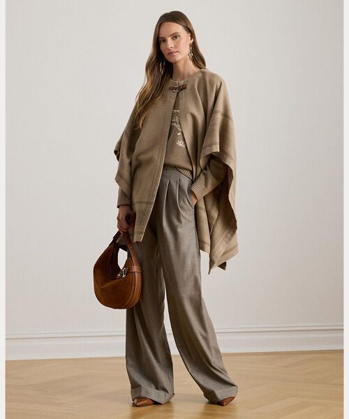 LAUREN RALPH LAUREN / ローレン ラルフ ローレン その他アウター | バックルトリム ベルティングモチーフ ジャカード Ruana | 詳細2