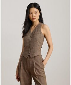 LAUREN RALPH LAUREN / ローレン ラルフ ローレン ベスト | グレン チェック ウールブレンド ベスト