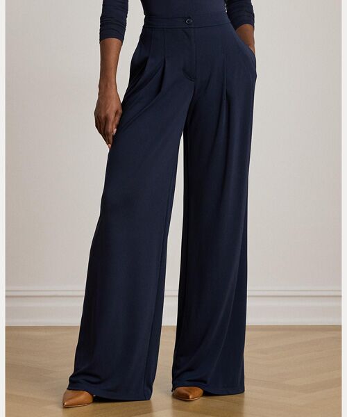 LAUREN RALPH LAUREN / ローレン ラルフ ローレン その他パンツ | プリーテッド ストレッチ ジャージー ワイドレッグ パンツ | 詳細2