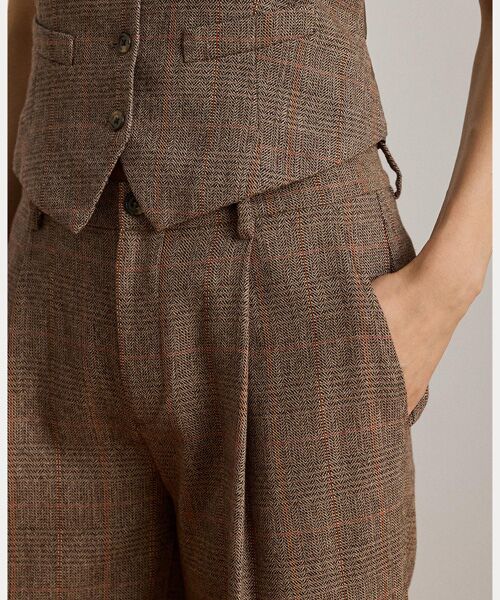 LAUREN RALPH LAUREN / ローレン ラルフ ローレン スラックス・ドレスパンツ | グレン チェック プリーテッド クロップド パンツ | 詳細4