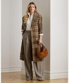 LAUREN RALPH LAUREN / ローレン ラルフ ローレン その他パンツ | プリーテッド ウール ヘリンボーン ワイドレッグ パンツ