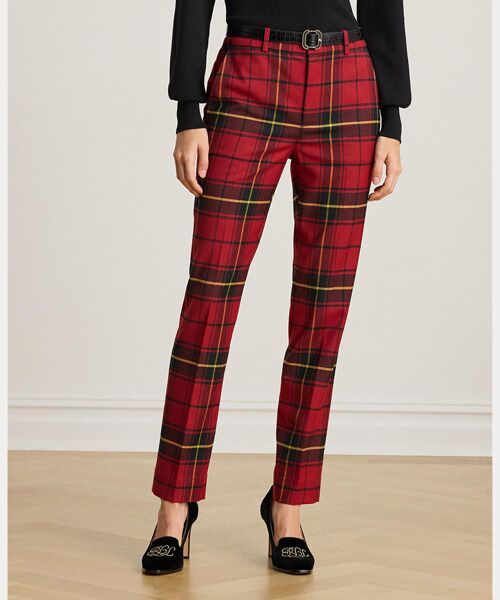 LAUREN RALPH LAUREN / ローレン ラルフ ローレン その他パンツ | チェックド プラッド ウールブレンド クロップド パンツ | 詳細2