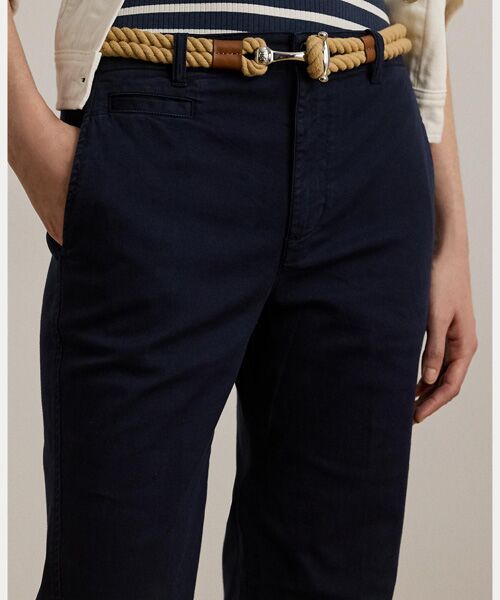 LAUREN RALPH LAUREN / ローレン ラルフ ローレン チノ・ワークパンツ | ストレッチ コットン チノ フレア パンツ | 詳細4
