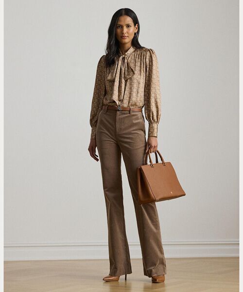 LAUREN RALPH LAUREN / ローレン ラルフ ローレン シャツ・ブラウス | ジオプリント ツイル タイネック ブラウス | 詳細2