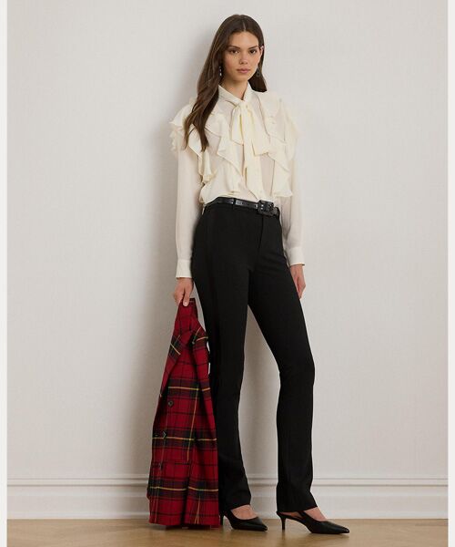 LAUREN RALPH LAUREN / ローレン ラルフ ローレン シャツ・ブラウス | フリルトリム ジョーゼット タイネック ブラウス | 詳細2