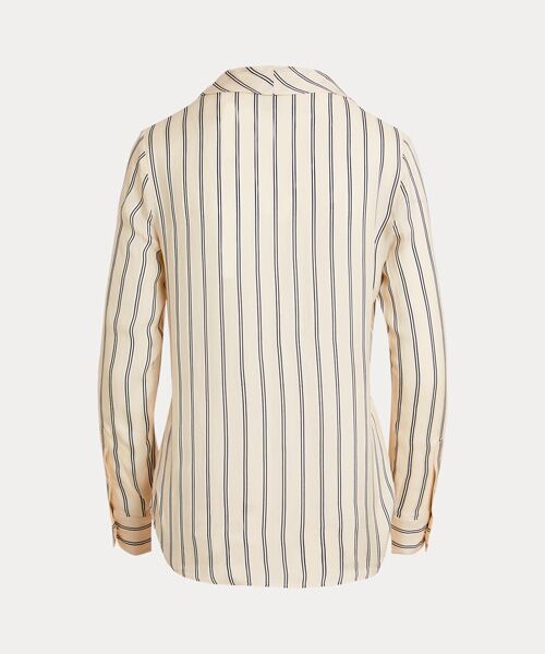 LAUREN RALPH LAUREN / ローレン ラルフ ローレン シャツ・ブラウス | ストライプド ジャカード タイネック ブラウス | 詳細1
