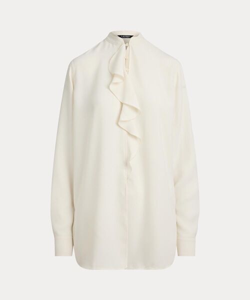 LAUREN RALPH LAUREN / ローレン ラルフ ローレン シャツ・ブラウス | フリルトリムド ジョーゼット チュニック | 詳細1