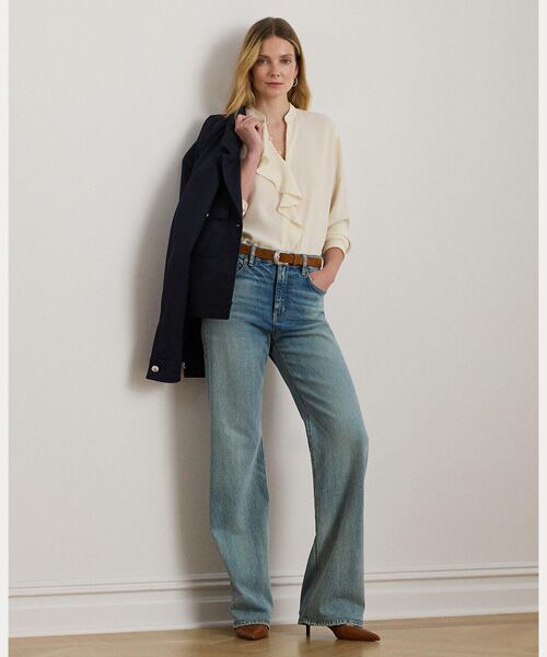 LAUREN RALPH LAUREN / ローレン ラルフ ローレン シャツ・ブラウス | フリルトリムド ジョーゼット チュニック | 詳細2