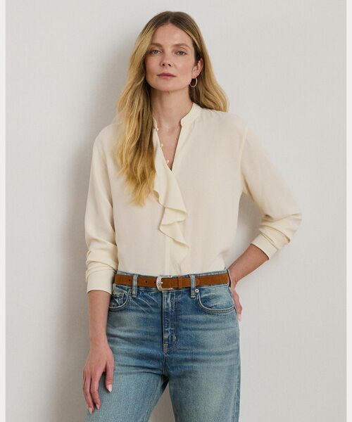 LAUREN RALPH LAUREN / ローレン ラルフ ローレン シャツ・ブラウス | フリルトリムド ジョーゼット チュニック | 詳細5
