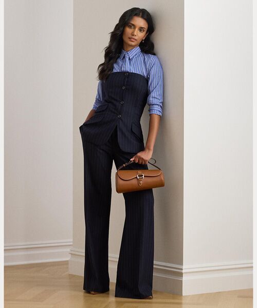 LAUREN RALPH LAUREN / ローレン ラルフ ローレン シャツ・ブラウス | クラシック フィット ストライプド タイネック シャツ | 詳細2