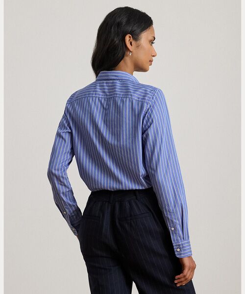 LAUREN RALPH LAUREN / ローレン ラルフ ローレン シャツ・ブラウス | クラシック フィット ストライプド タイネック シャツ | 詳細3