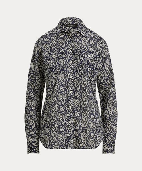 LAUREN RALPH LAUREN / ローレン ラルフ ローレン シャツ・ブラウス | クラシック フィット ペイズリー コットン ボイル シャツ | 詳細1