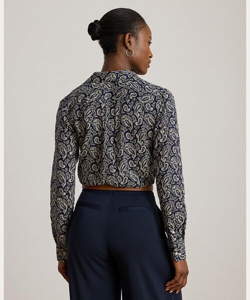 LAUREN RALPH LAUREN / ローレン ラルフ ローレン シャツ・ブラウス | クラシック フィット ペイズリー コットン ボイル シャツ | 詳細3