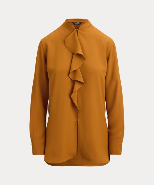 LAUREN RALPH LAUREN / ローレン ラルフ ローレン シャツ・ブラウス | フリルトリムド ジョーゼット チュニック | 詳細1