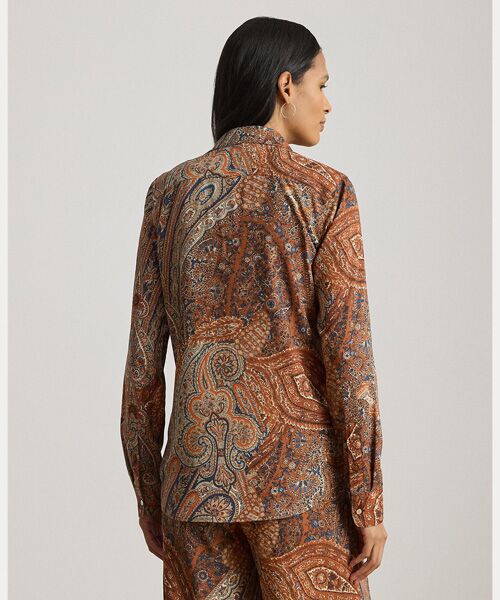 LAUREN RALPH LAUREN / ローレン ラルフ ローレン シャツ・ブラウス | クラシック フィット ペイズリー クレープ シャツ | 詳細3