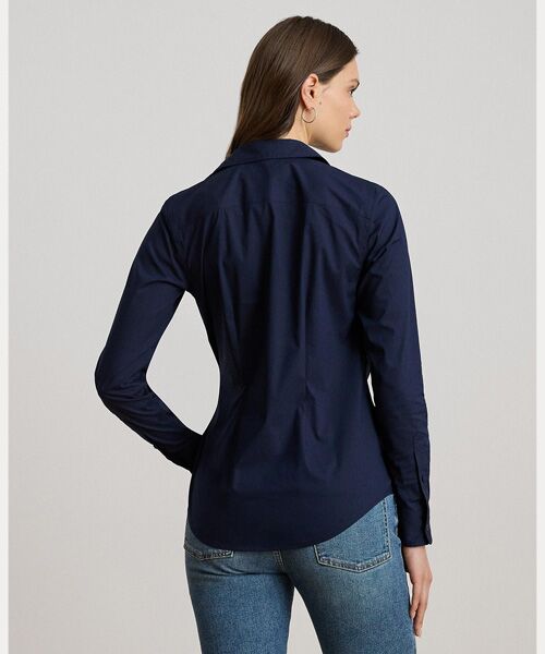 LAUREN RALPH LAUREN / ローレン ラルフ ローレン シャツ・ブラウス | チェーントリム ストレッチコットン ブレンド シャツ | 詳細3