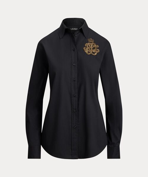 LAUREN RALPH LAUREN / ローレン ラルフ ローレン シャツ・ブラウス | クラシック フィット ロゴ コットンブレンド シャツ | 詳細1