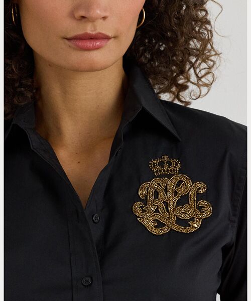 LAUREN RALPH LAUREN / ローレン ラルフ ローレン シャツ・ブラウス | クラシック フィット ロゴ コットンブレンド シャツ | 詳細4