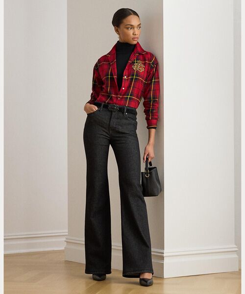 LAUREN RALPH LAUREN / ローレン ラルフ ローレン シャツ・ブラウス | リラックス フィット ビーデッドロゴ チェック シャツ | 詳細2